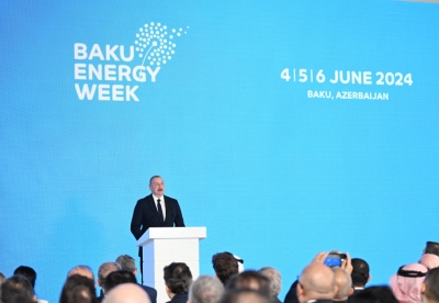 Ilham Aliyev is attending opening of 29th Caspian Oil &amp; Gas and 12th Caspian Power exhibitions as part of Baku Energy Week