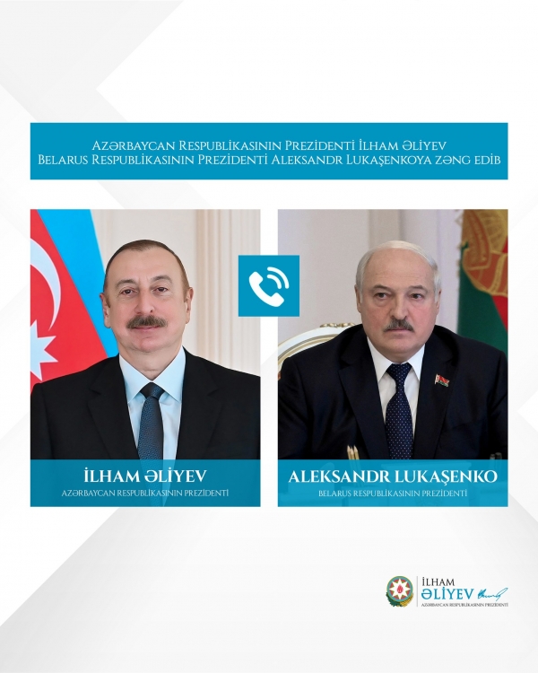 Ilham Aliyev made a phone call to Aleksandr Lukashenko, President of the Republic of Belarus