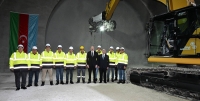 Ильхам Алиев ознакомился с работами, проводимыми на автомобильной дороге Ахмедбейли-Физули-Шуша, принял участие в открытии первого тоннеля