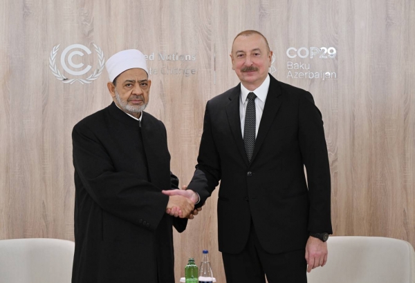Ilham Aliyev met with Grand Imam of Al-Azhar Al-Sharif