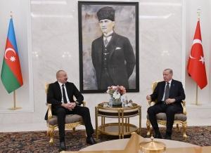 Azerbaijani and Turkish Presidents met at Ankara Esenboğa Airport