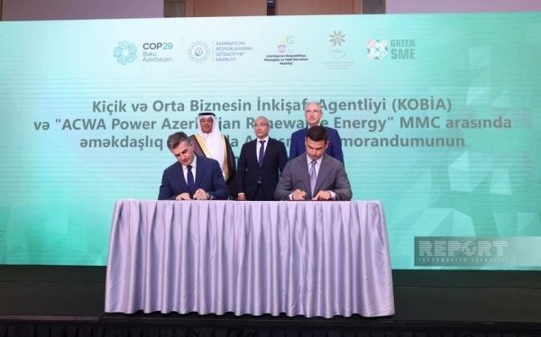 KOBIA и “ACWA Power Azerbaijan Renewable Energy” подписали Меморандум о взаимопонимании