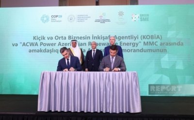 KOBIA и “ACWA Power Azerbaijan Renewable Energy” подписали Меморандум о взаимопонимании