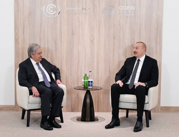 Ilham Aliyev met with UN Secretary-General