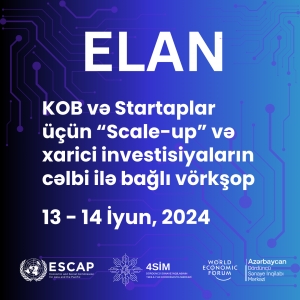 KOB-lar və startaplar üçün investisiya cəlbi ilə bağlı vörkşop keçiriləcək