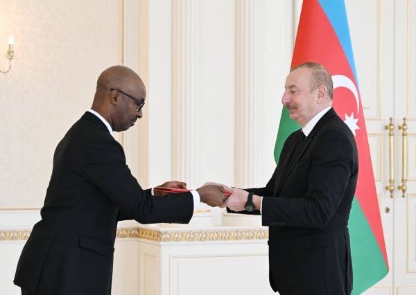 Ilham Aliyev received credentials of incoming ambassador of Rwanda to Azerbaijan