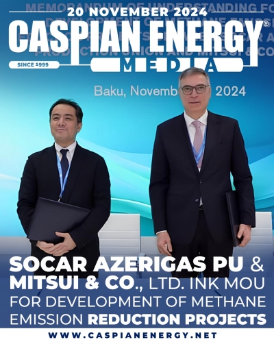 SOCAR Azerigas PU and Mitsui &amp; Co., Ltd. ink MoU for development of methane emission reduction projects