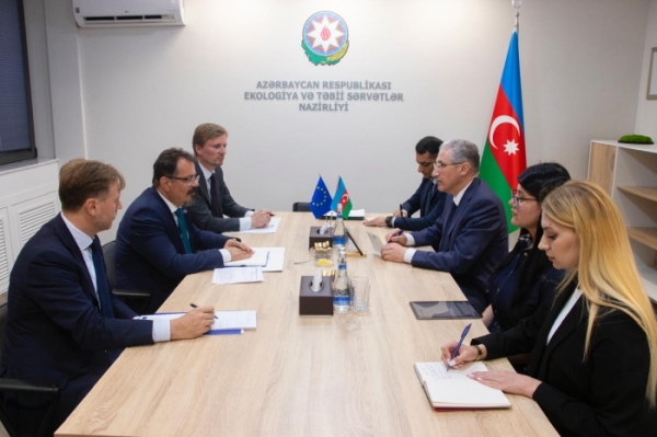 Состоялась встреча Мухтара Бабаева с главой представительства Европейского Союза в Азербайджанской Республике