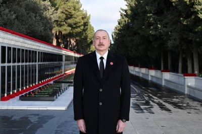 Ilham Aliyev paid tribute to 20 January martyrs