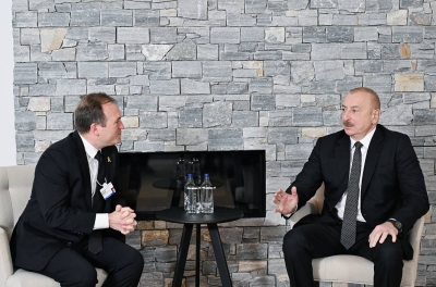 Ilham Aliyev met with President of U.S. Congress of Christian Leaders in Davos