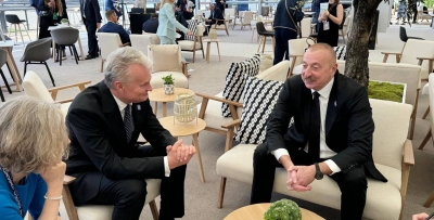 Ilham Aliyev met with President of Lithuania Gitanas Nausėda in Oxford