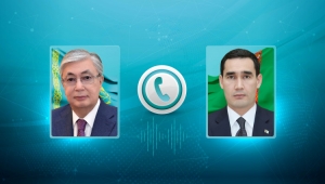 A telephone conversation took place between the President of Turkmenistan and the President of the Republic of Kazakhstan