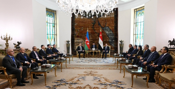 Azerbaijani and Egyptian Presidents held expanded meeting