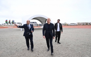 Ilham Aliyev inspected reconstruction progress in Kangarli village, Aghdam district
