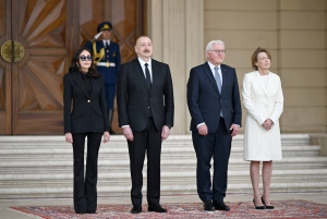 Almaniya Prezidenti Frank-Valter Ştaynmayerin rəsmi qarşılanma mərasimi olub