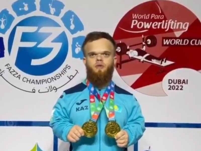 The first two-time Paralympic champion in Kazakhstan