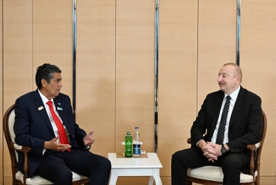 Ilham Aliyev met with President of Palau