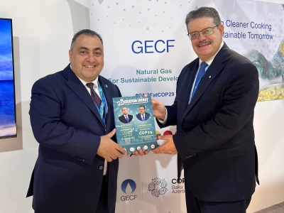 Special issue of Caspian Energy journal presented to Secretary General of the Forum of Gas Exporting Countries