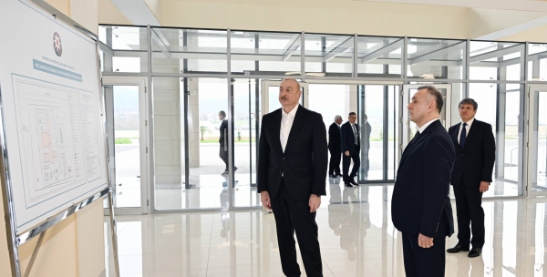 Ilham Aliyev visits Gabala district