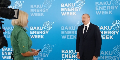 Ilham Aliyev’s interview was broadcast on Euronews channel