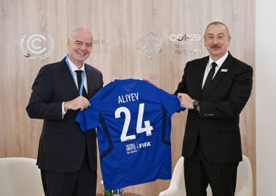 Ilham Aliyev met with FIFA President Gianni Infantino