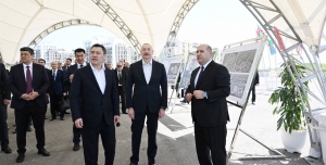 Presidents of Azerbaijan and Kyrgyzstan visit devastated areas of Fuzuli city and view master plan of city