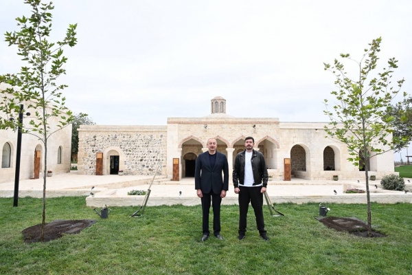 Ilham Aliyev attended inauguration of Imarat Complex in Aghdam following its restoration