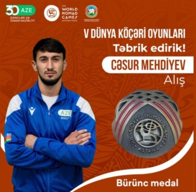 İdmançımız Cəsur Mehdiyev bürünc medal qazandı