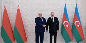 Belarus Prezidenti Aleksandr Lukaşenkonun rəsmi qarşılanma mərasimi olub