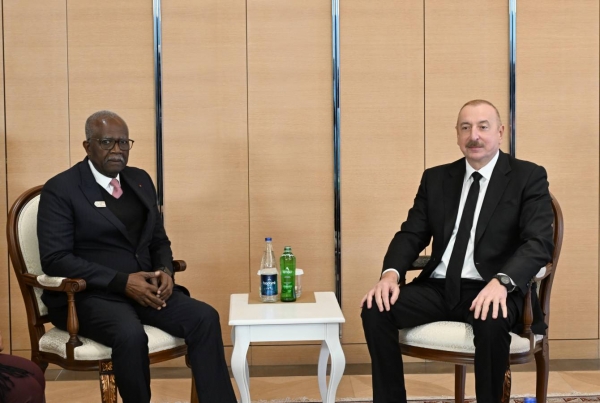 Ilham Aliyev met with Vice-President of Gabon