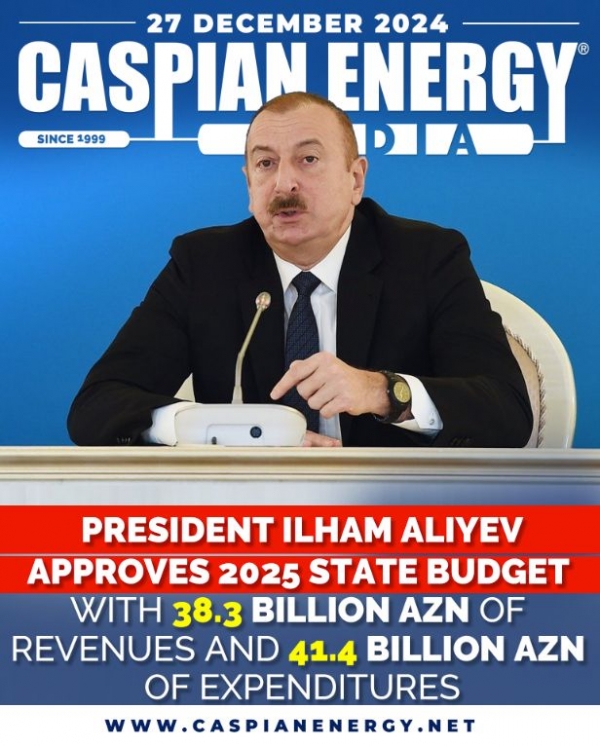 President Ilham Aliyev approves 2025 state budget with 38.3 billion AZN of revenues and 41.4 billion AZN of expenditures