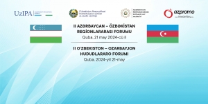 The II Azerbaijan-Uzbekistan Interregional Forum being held