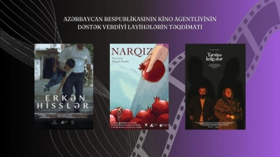 Dövlət dəstəyi ilə lentə alınmış filmlərin təqdimatı keçiriləcək