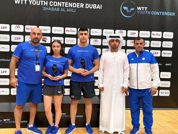 Azərbaycan stolüstü tennisçiləri “WTT Youth Contender” turnirində üç bürünc medal qazanıblar