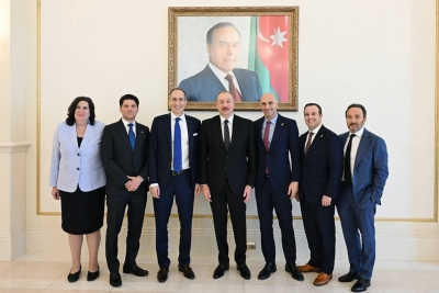 Ilham Aliyev received Co-Founder and Board Member of Israel Economic Forum