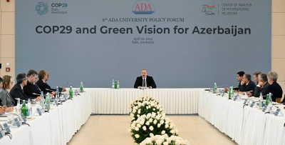 President Ilham Aliyev participating in international Forum