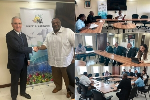 Mukhtar Babayev meets with the Minister of Agriculture of Barbados