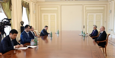 Ilham Aliyev receives President of Chinese People&#039;s Association for Friendship with Foreign Countries