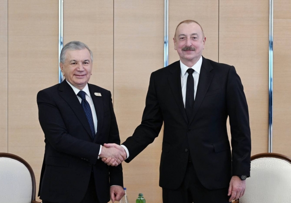 Ilham Aliyev met with President of Uzbekistan Shavkat Mirziyoyev