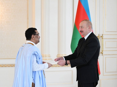 Ilham Aliyev received credentials of incoming ambassador of Mauritania