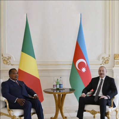 One-on-one meeting of Azerbaijani and Congolese Presidents takes place