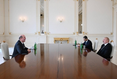 Ilham Aliyev received President of “Gulfstream Aerospace” company