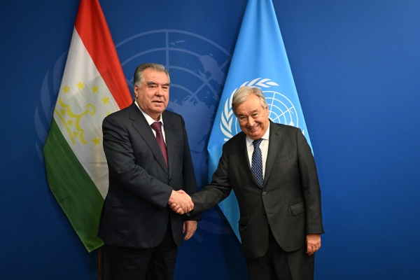 Meeting between the President of the Republic of Tajikistan and the Secretary-General of the United Nations Antonio Guterres held