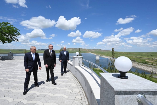 Ilham Aliyev participated in opening of Kondalanchay water reservoir complex in Fuzuli district after repair and restoration