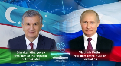 Presidents of Uzbekistan and Russia hold a phone conversation