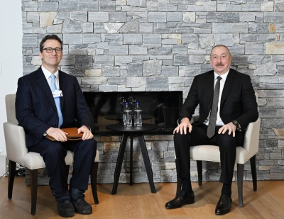 President Ilham Aliyev met with CEO of Oliver Wyman Group in Davos