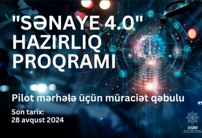 “Sənaye 4.0 Hazırlıq Proqramı”nın pilot mərhələsi üçün müraciətlərin qəbuluna başlanılıb