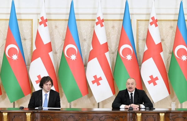 Ilham Aliyev and Prime Minister Irakli Kobakhidze made press statements