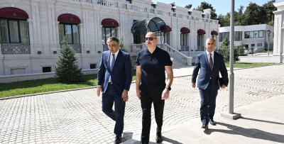 Ilham Aliyev attended inauguration of &quot;Palace&quot; hotel in Khankendi after major overhaul and restoration