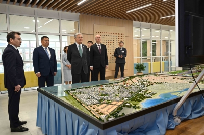 The President of Kazakhstan presented with housing and social facility construction plans in Kosshy